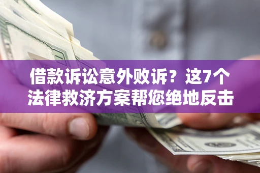 北京借款诉讼意外败诉？这7个法律救济方案帮您绝地反击！
