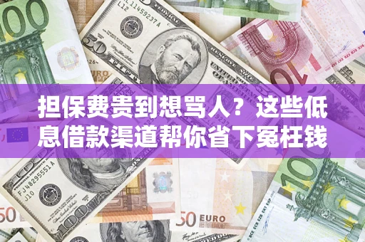 北京担保费贵到想骂人？这些低息借款渠道帮你省下冤枉钱