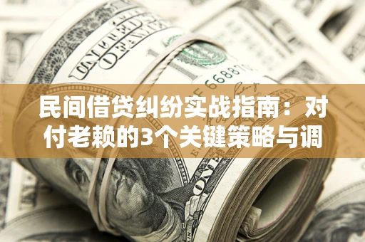 北京民间借贷纠纷实战指南：对付老赖的3个关键策略与调解盲区解析