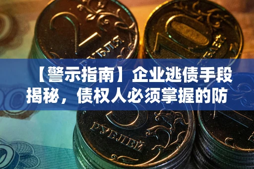北京【警示指南】企业逃债手段揭秘，债权人必须掌握的防坑宝典