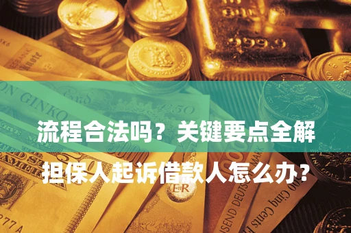 北京

担保人起诉借款人怎么办？流程合法吗？关键要点全解析