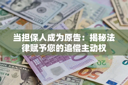北京当担保人成为原告:揭秘法律赋予您的追偿主动权 北京当担保人成为原告:揭秘法律赋予您的追偿主动权