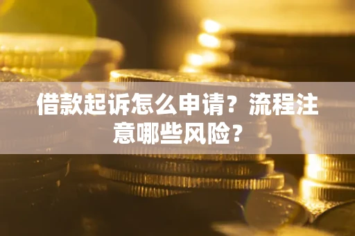 北京借款起诉怎么申请？流程注意哪些风险？