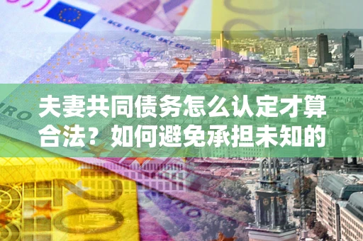 北京夫妻共同债务怎么认定才算合法？如何避免承担未知的债务风险？