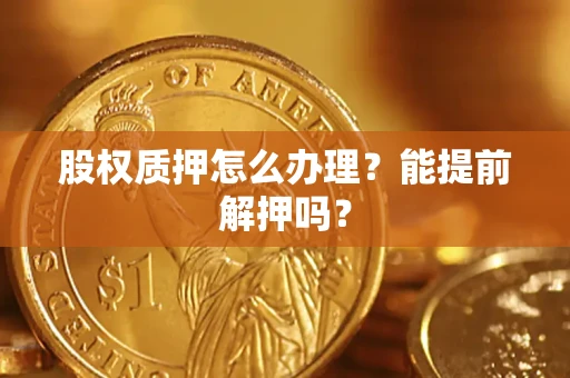 北京股权质押怎么办理？能提前解押吗？